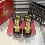 valentino garavani one stud leather sandals black riozt.jpg