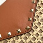 valentino garavani rockstud raffia clutch bag in brown 28cm 93m7w.jpg
