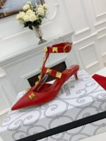 valentino garavani roman stud kitten heel pumps red fnkwq.jpg