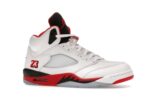 Jordan 5 Retro Fire Red Black Tongue (2025)