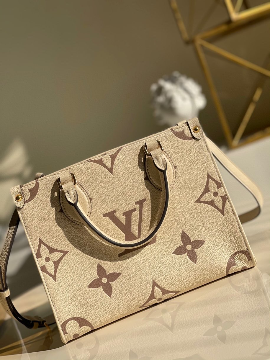 LV Onthego PM Monogram Empreinte Tourterelle Grey/Beige M45654 6 4278e5d7.jpg