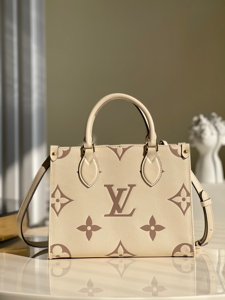 LV Onthego PM Monogram Empreinte Tourterelle Grey/Beige M45654 4 48f0d071.jpg