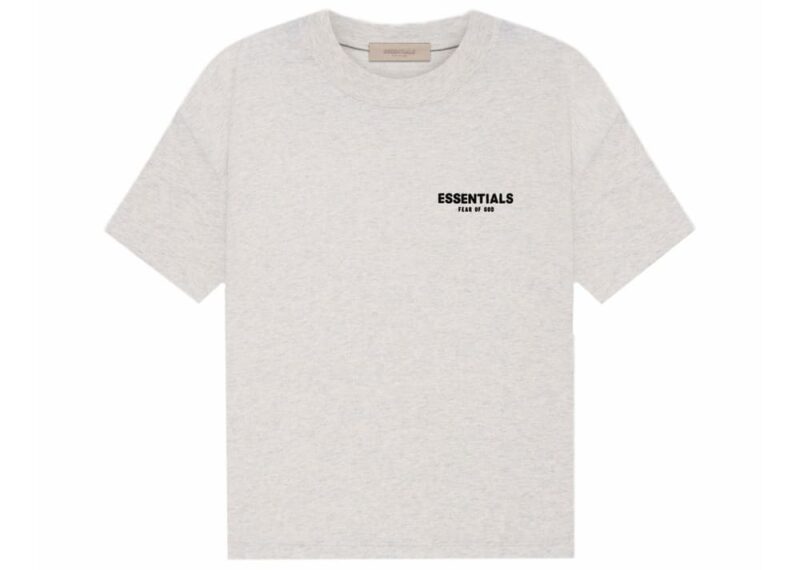 Fear of God Essentials T shirt SS22 Light Oatmeal.jpg