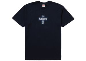 Supreme Cross Box Logo Tee Navy.jpg