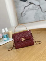 chanel ap2945 clutch with chain lambskin wine gold 001 luxibags.ru .jpg
