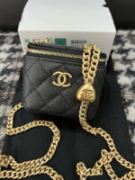 chanel ap3203 clutch with chain grained calfskin black 010 luxibags.ru .jpg