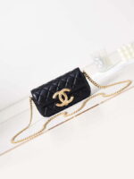 chanel ap3207 phone holder with chain shiny lambskin gold tone metalblack 001 luxibags.ru .jpg