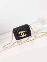chanel ap3208 mini flap bag with chain shiny lambskin gold tone metal black 001 luxibags.ru .jpg
