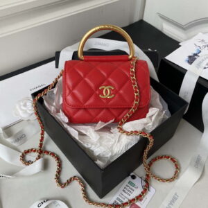 chanel ap3485 clutch with chain shiny lambskin gold tone metal red 001 luxibags.ru .jpg