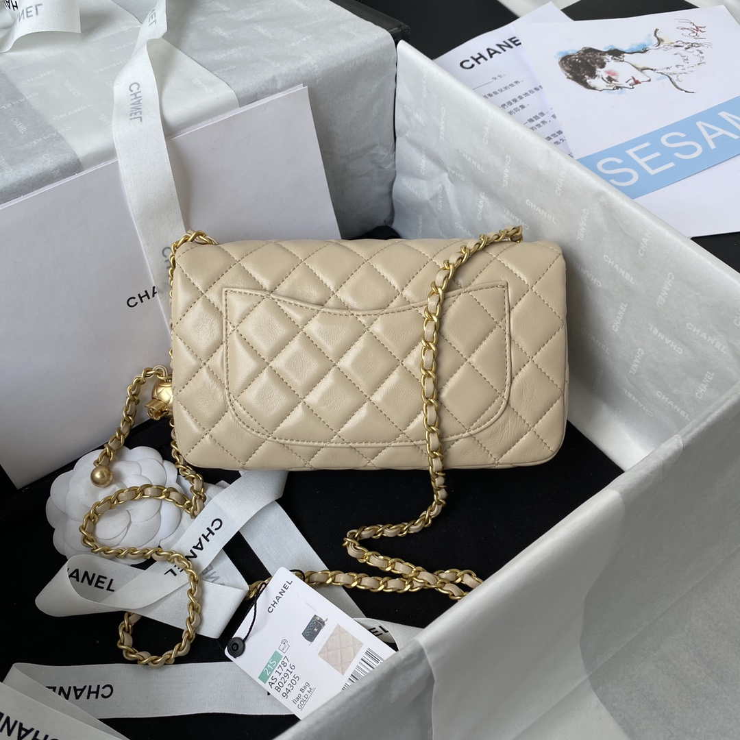 CN AS1787 Mini Flap Bag Lambskin Apricot Gold 2 chanel as1787 mini flap bag lambskin light yellow gold 002 luxibags.ru .jpg
