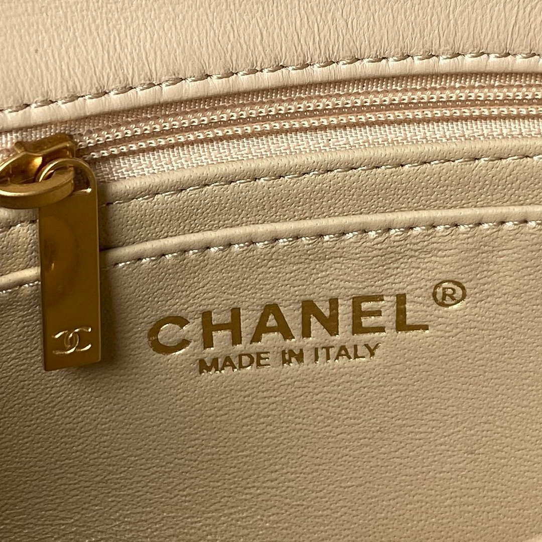 CN AS1787 Mini Flap Bag Lambskin Apricot Gold 8 chanel as1787 mini flap bag lambskin light yellow gold 008 luxibags.ru .jpg