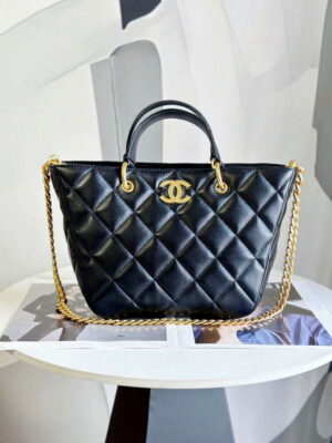 chanel as2120 small shopping bag lambskin black 001 luxibags.ru .jpg