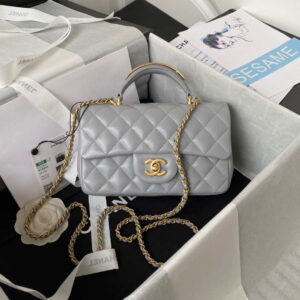 chanel as2431 mini flap gray lambskin bag with top handle gold 001 luxibags.ru .jpg