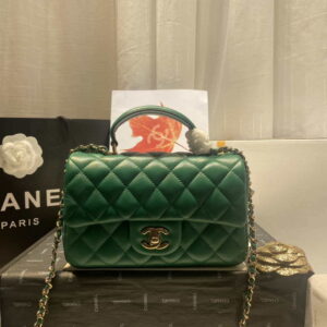 chanel as2431 mini flap lambskin bag with top handle green bright gold 001 luxibags.ru .jpg