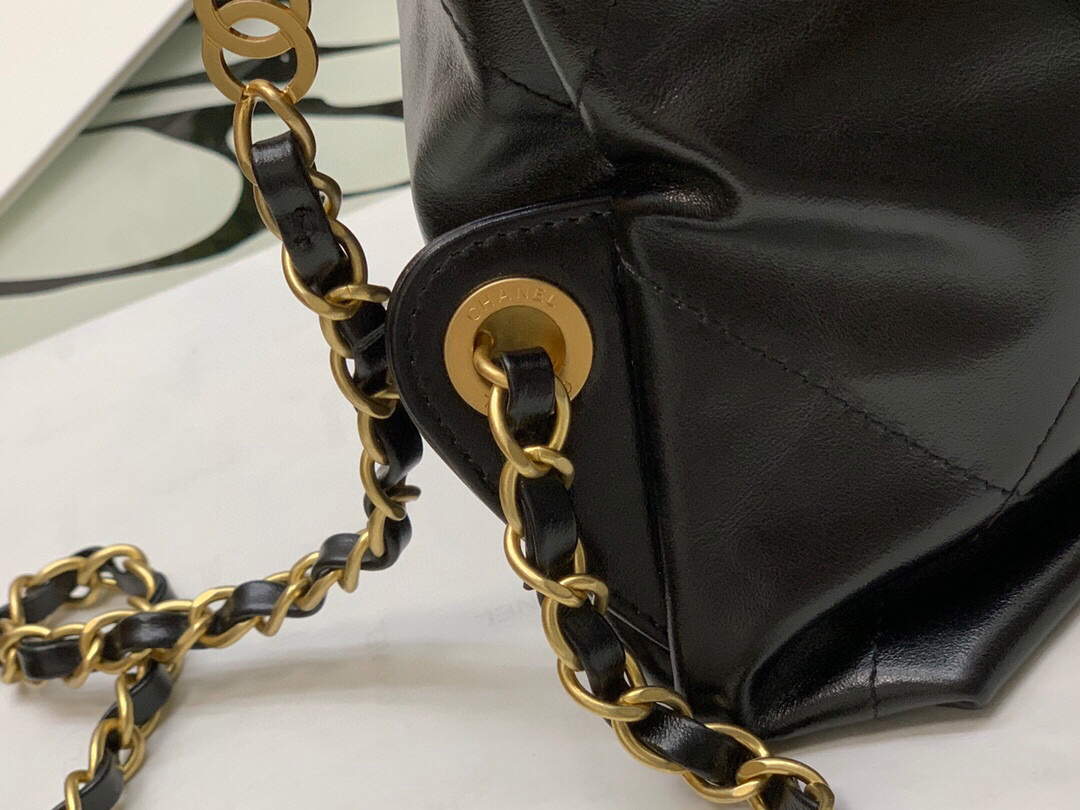 chanel as3313 22 backpack shiny calfskin gold black 004 luxibags.ru .jpg