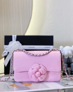 chanel as3356 mini flap 18cm patent leather camellia pink 001 luxibags.ru .jpg
