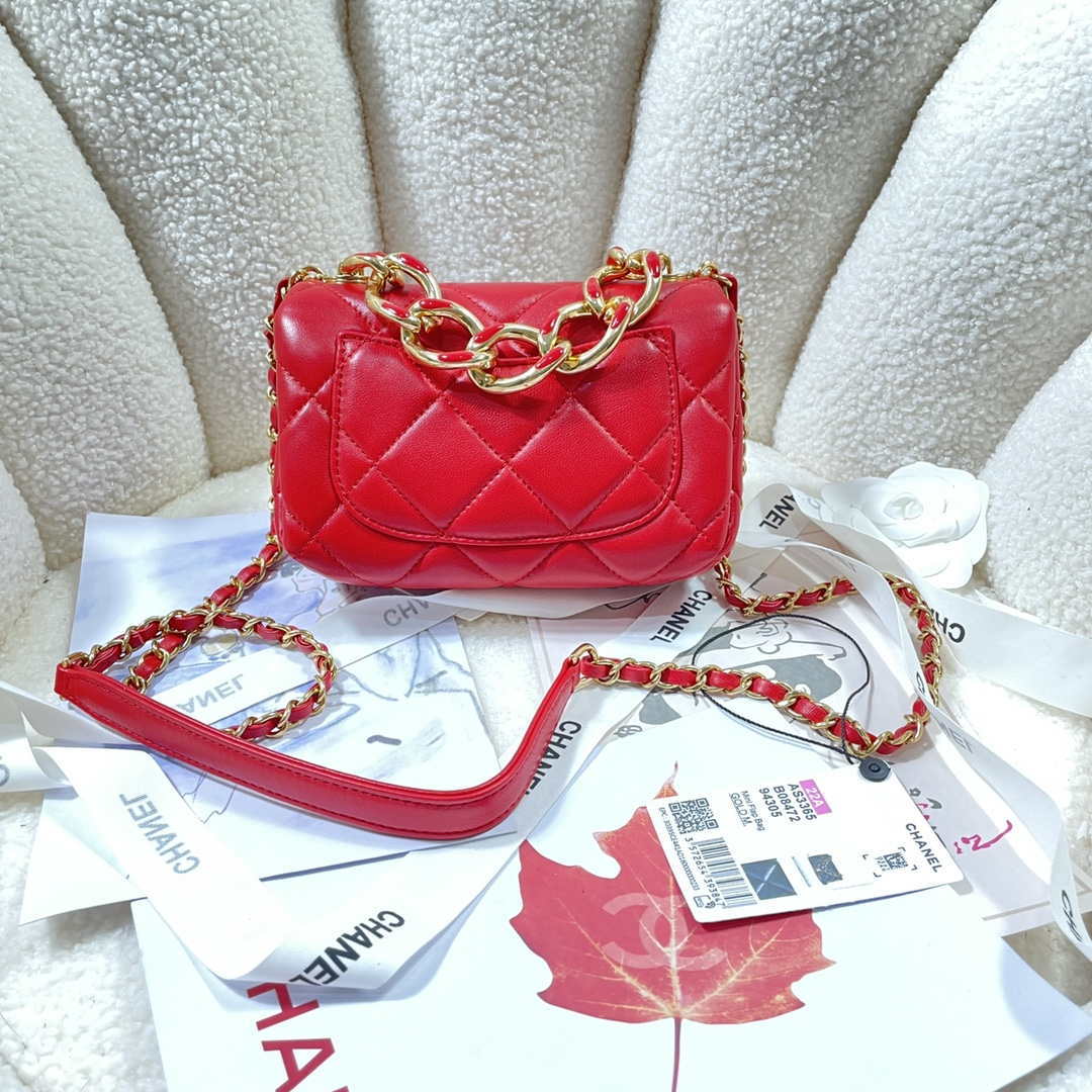 CN AS3365 Mini Flap Bag 17cm Lambskin Red 2 chanel as3365 mini flap bag 17cm lambskin red 002 luxibags.ru .jpg