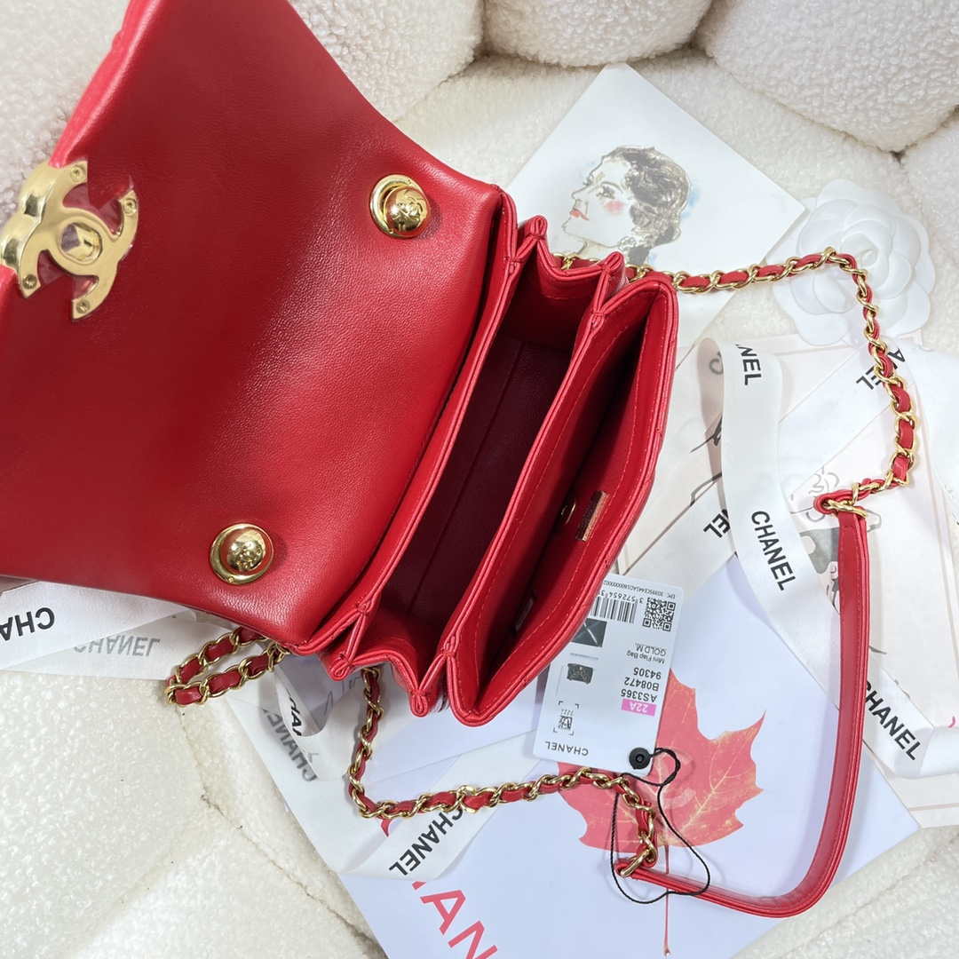 CN AS3365 Mini Flap Bag 17cm Lambskin Red 8 chanel as3365 mini flap bag 17cm lambskin red 008 luxibags.ru .jpg
