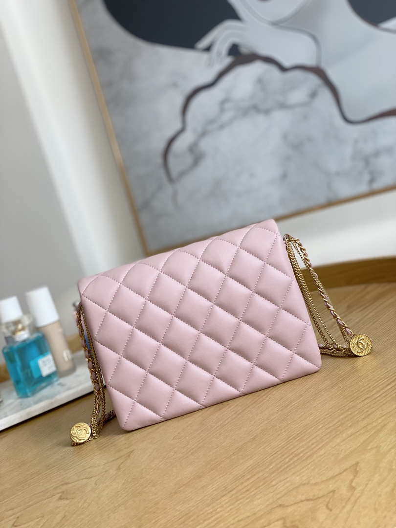 CN AS3378 MINI Flap Bag Lambskin Pink 2 chanel as3378 mini flap bag lambskin pink 002 luxibags.ru .jpg