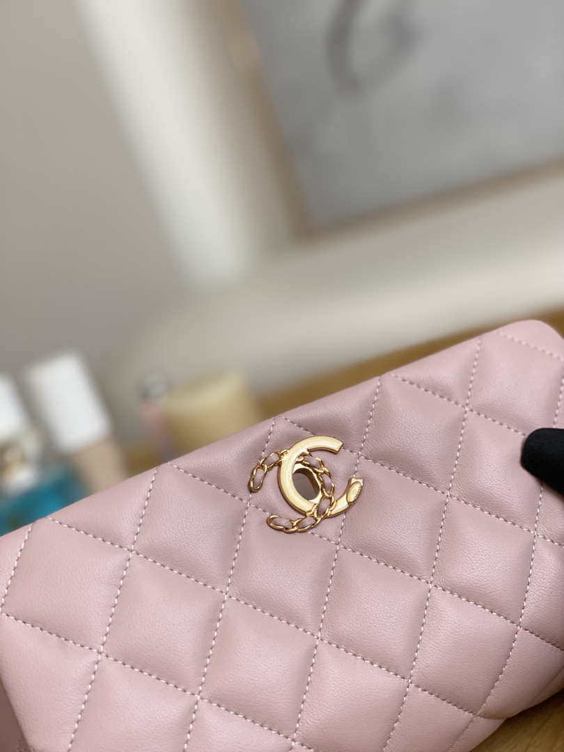 CN AS3378 MINI Flap Bag Lambskin Pink 3 chanel as3378 mini flap bag lambskin pink 003 luxibags.ru .jpg