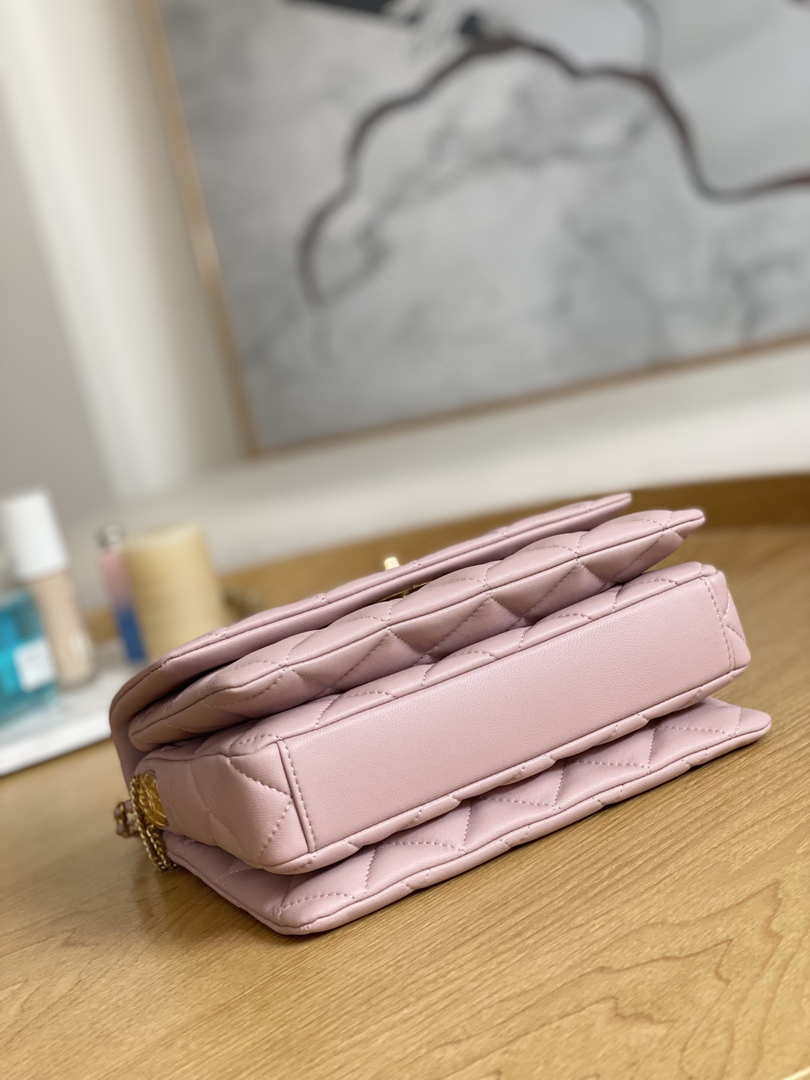 CN AS3378 MINI Flap Bag Lambskin Pink 6 chanel as3378 mini flap bag lambskin pink 006 luxibags.ru .jpg