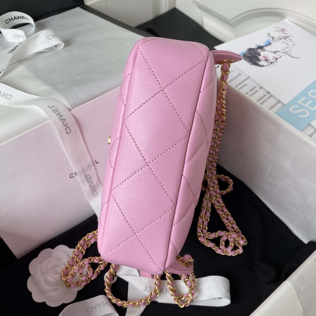 CN AS3384 Backpack Chain bag lambskin Pink 6 chanel as3384 backpack chain bag lambskin pink 006 luxibags.ru .jpg