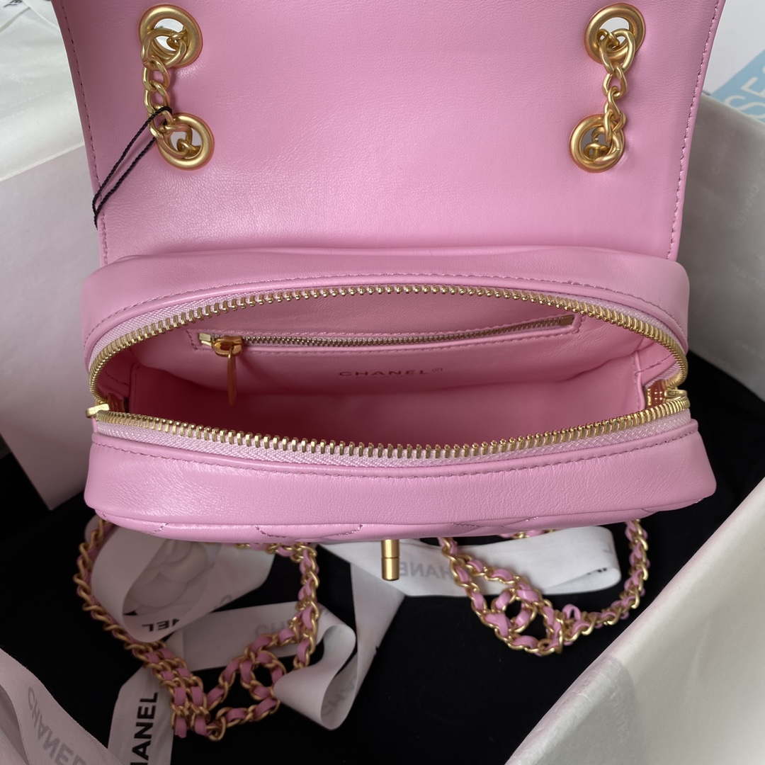 CN AS3384 Backpack Chain bag lambskin Pink 7 chanel as3384 backpack chain bag lambskin pink 007 luxibags.ru .jpg