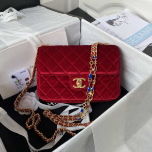 chanel as3432 small flap bag velvet enamel gold tone metal wine red 001 luxibags.ru .jpg