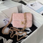 chanel as3442 mini flap bag velvet enamel gold tone metal pink 001 luxibags.ru .jpg