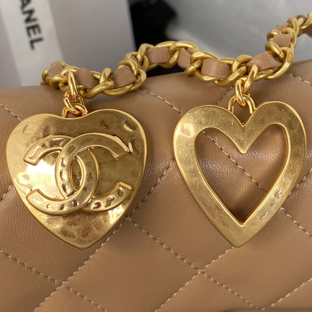 CN AS3456 Mini Flap Bag Lambskin & Gold-Tone Metal Apricot 4 chanel as3456 mini flap bag lambskin gold tone metal apricot 004 luxibags.ru .jpg