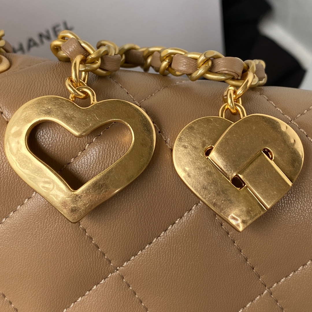 CN AS3456 Mini Flap Bag Lambskin & Gold-Tone Metal Apricot 5 chanel as3456 mini flap bag lambskin gold tone metal apricot 005 luxibags.ru .jpg