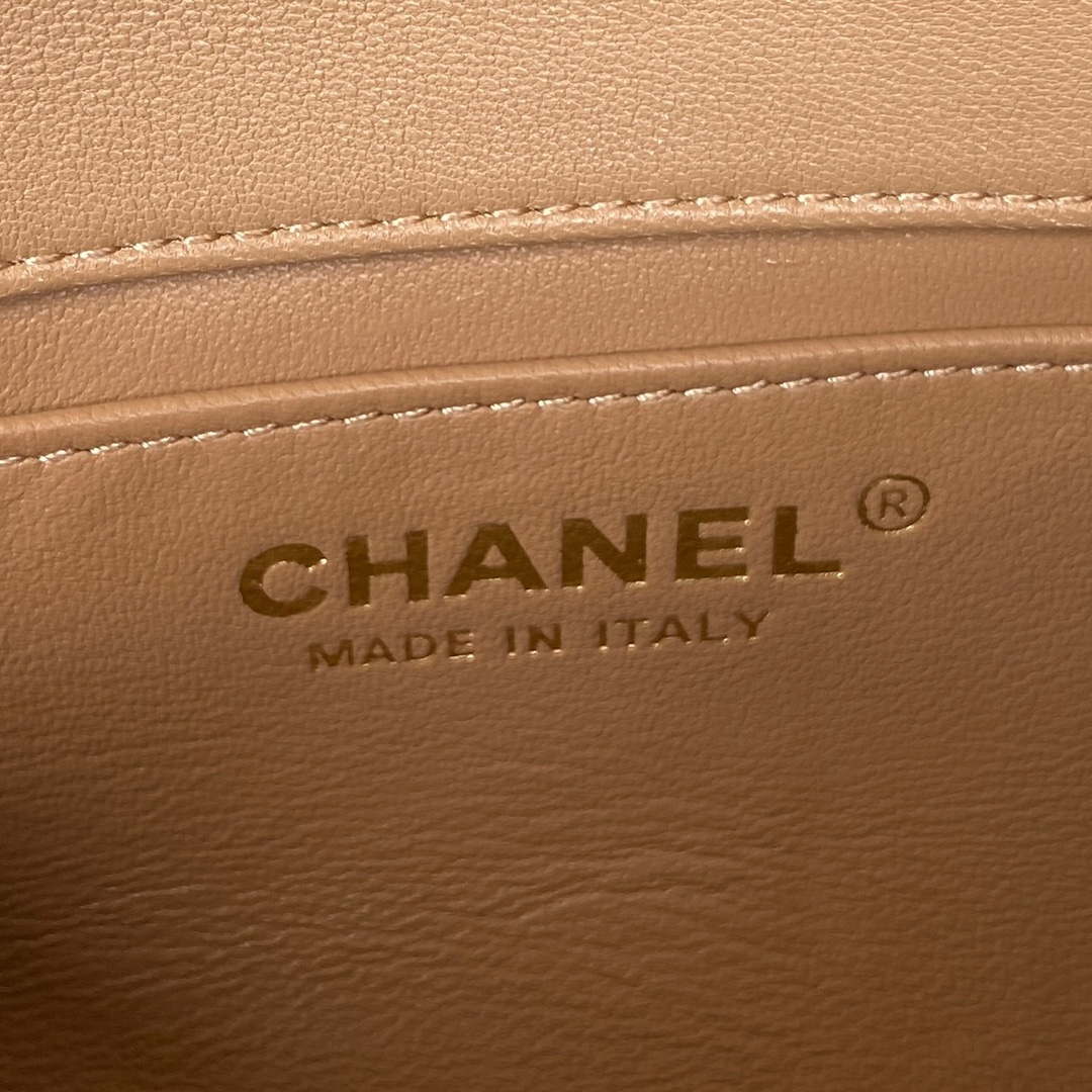 CN AS3456 Mini Flap Bag Lambskin & Gold-Tone Metal Apricot 8 chanel as3456 mini flap bag lambskin gold tone metal apricot 008 luxibags.ru .jpg