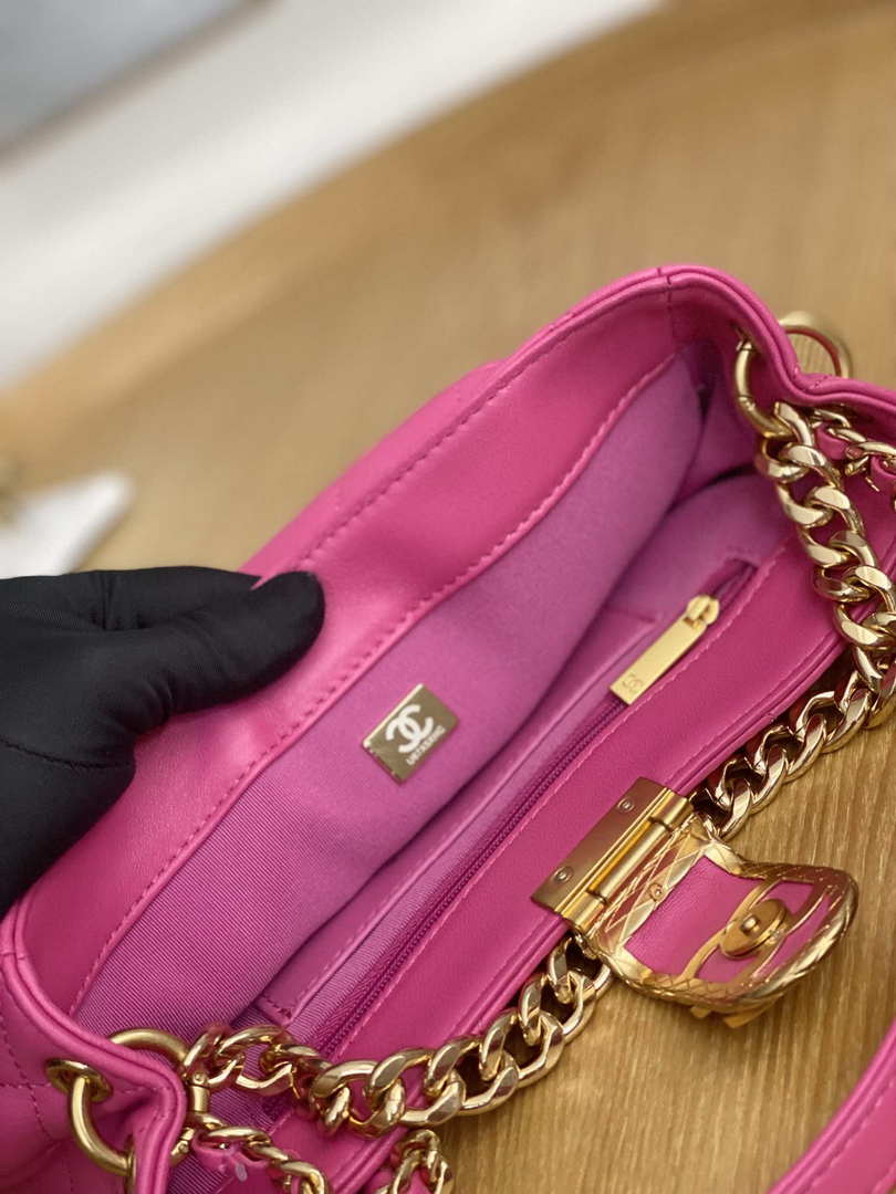 CN AS3476 HOBO Handbag Lambskin & Gold-Tone Metal Rose Red 8 chanel as3476 hobo handbag lambskin gold tone metal 044 luxibags.ru .jpg