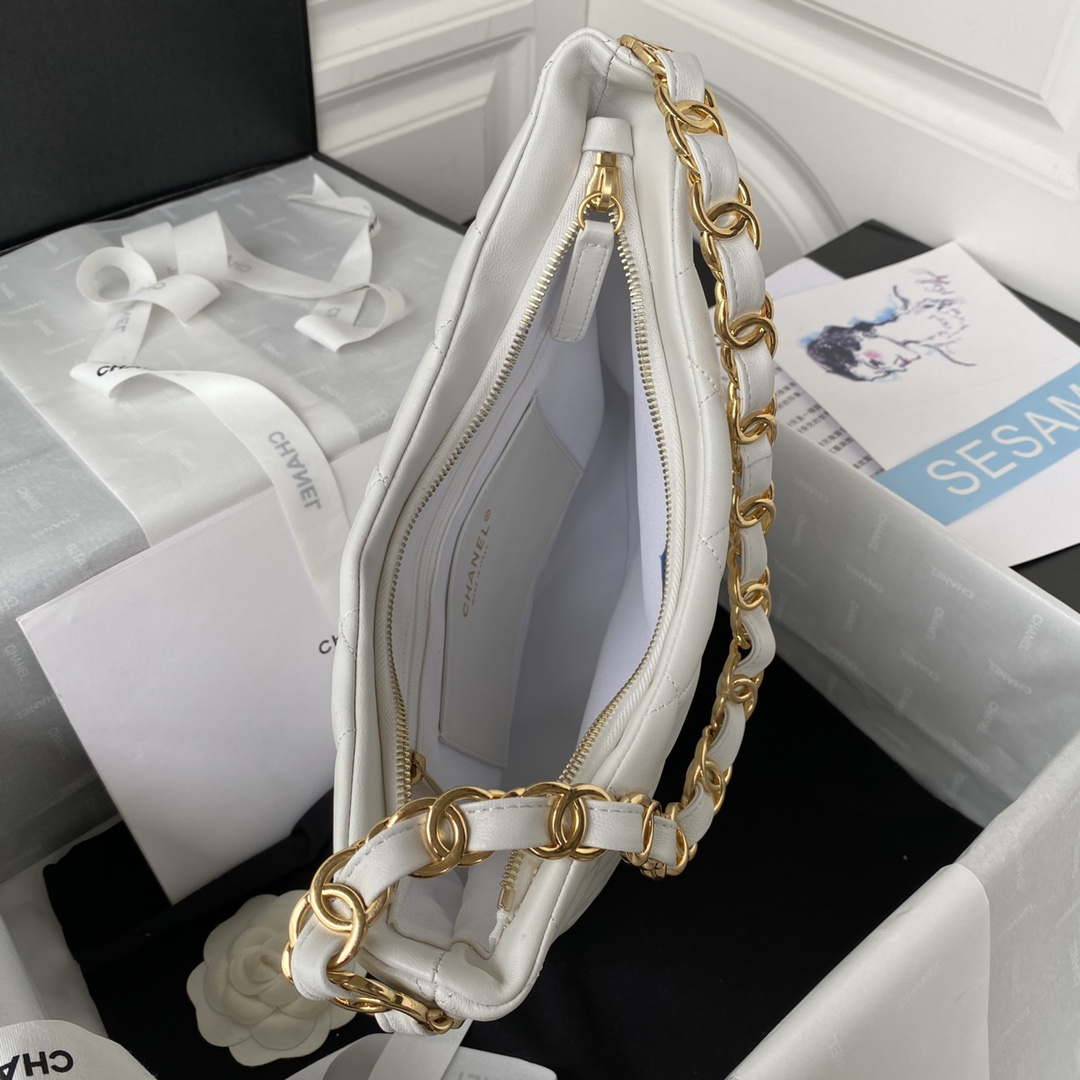 CN AS3631 Large Hobo bag Lambskin White 7 chanel as3631 large hobo bag lambskin white 007 luxibags.ru .jpg