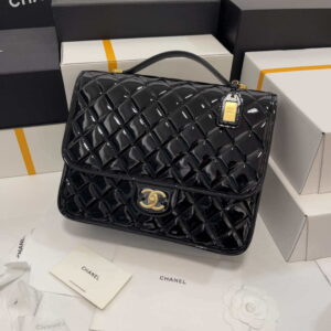 chanel as3662 large backpack patent calfskin gold tone metal black 001 luxibags.ru .jpg