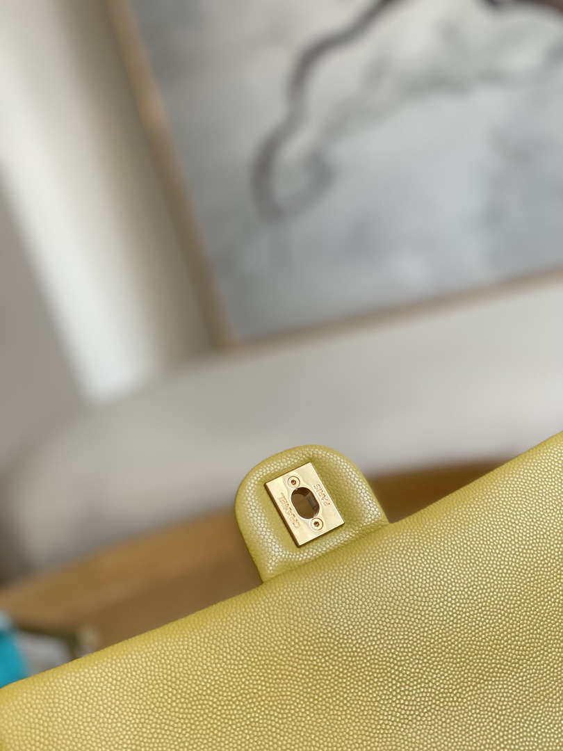 CN AS3777 Flap Bag Grained Calfskin & Gold-Tone Metal Yellow 7 chanel as3777 flap bag grained calfskin gold tone metal yellow 007 luxibags.ru .jpg