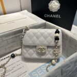 chanel as3782 mini flap bag 23p enamel gold tone metal white 16cm 001 luxibags.ru .jpg