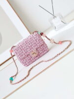 chanel as3782 mini flap bag 23p tweed gold tone metal 16cm pink 01 luxibags.ru .jpg