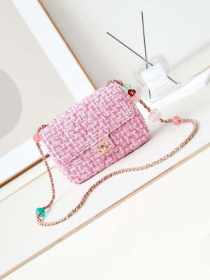 chanel as3783 small flap bag 23p tweed gold tone metal 18 5 cm pink 01 luxibags.ru .jpg