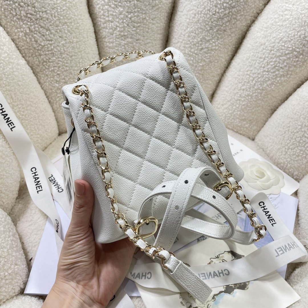 CN AS3787 Small Backpack Grained Shiny Calfskin & Gold-Tone Metal White 3 chanel as3787 small backpack grained shiny calfskin gold tone metal white 003 luxibags.ru .jpg
