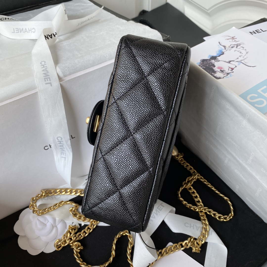 CN AS3829 Mini Flap Chain Bag Black Calfskin Gold 5 chanel as3829 mini flap chain bag black calfskin gold 005 luxibags.ru .jpg