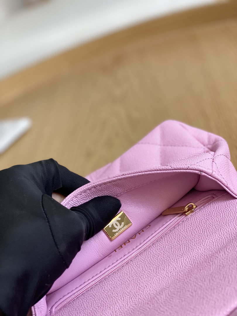 CN AS3829 Mini Flap Chain Bag Light Pink Calfskin Gold 9 chanel as3829 mini flap chain bag light pink calfskin gold 009 luxibags.ru .jpg