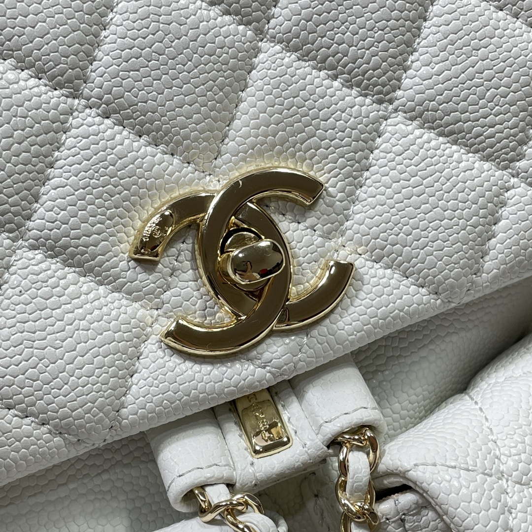 CN AS3860 Backpack Grained Shiny Calfskin & Gold-Tone Metal White 5 chanel as3860 backpack grained shiny calfskin gold tone metal white 005 luxibags.ru .jpg