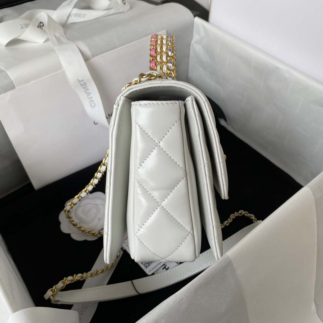 CN AS3886 Mini Flap Bag With Top Handle Shiny Calfskin White Gold 4 chanel as3886 mini flap bag with top handle shiny calfskin white gold 004 luxibags.ru .jpg