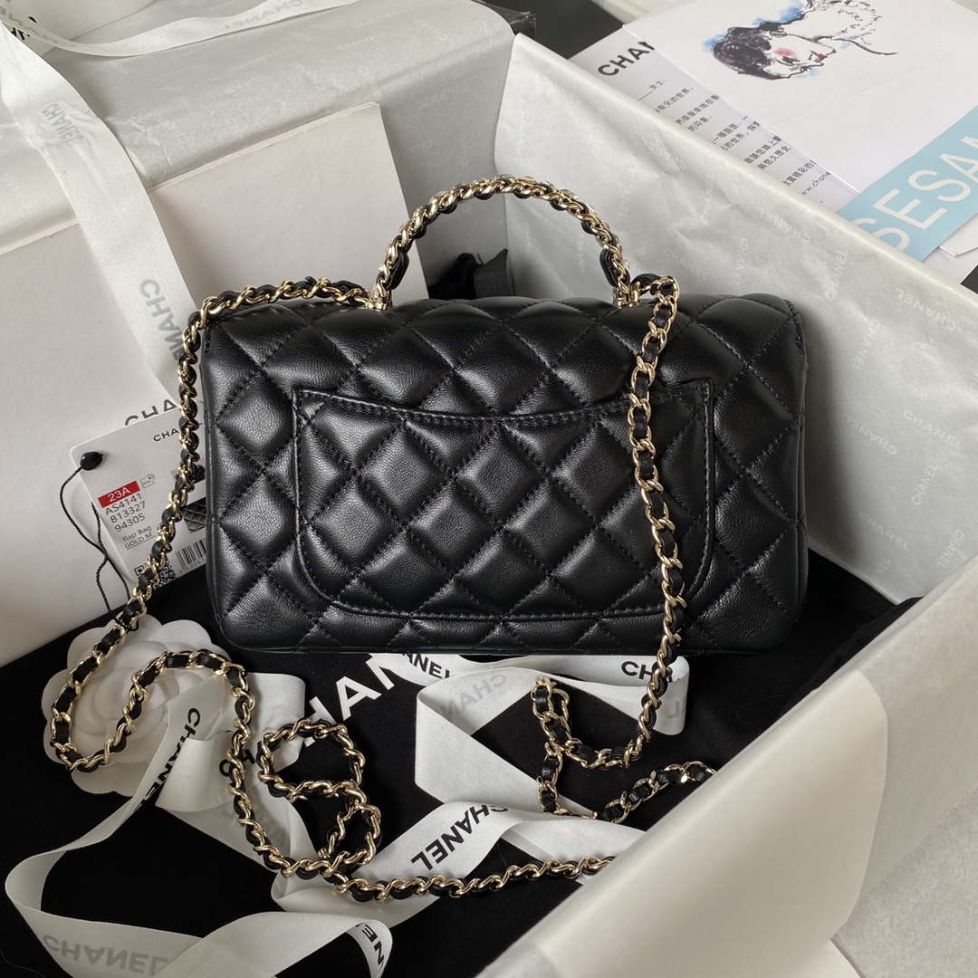 CN AS4141 Camellia Embossed With top Handle Bag Black 2 chanel as3970 flap bag with top handle lambskin gold tone metal black 002 ef4272ef f407 460b b7cc 5f4748f471e7 luxibags.ru .jpg