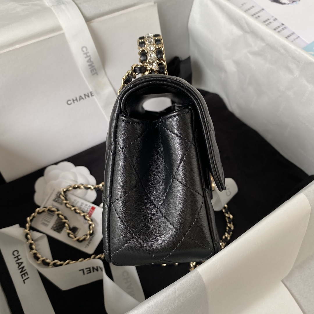 CN AS4141 Camellia Embossed With top Handle Bag Black 5 chanel as3970 flap bag with top handle lambskin gold tone metal black 005 5e27482a 0148 4741 9c8d a2169c340648 luxibags.ru .jpg