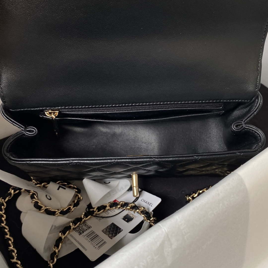 CN AS4141 Camellia Embossed With top Handle Bag Black 7 chanel as3970 flap bag with top handle lambskin gold tone metal black 007 9c333b2f ec17 46d0 927e aad357ee4588 luxibags.ru .jpg