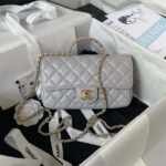 chanel as3970 flap bag with top handle lambskin gold tone metal gray 001 luxibags.ru .jpg