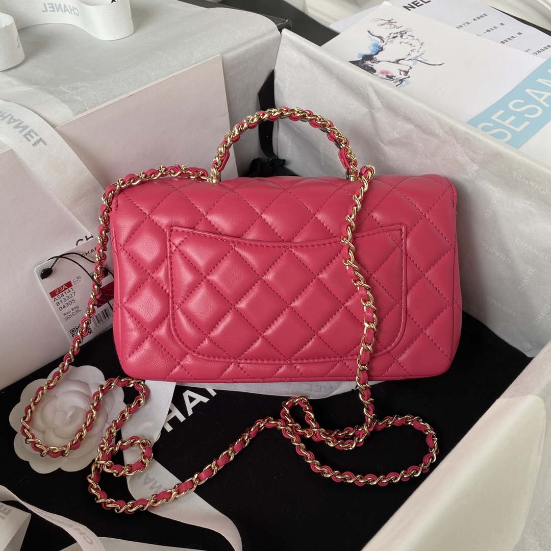 CN AS4141 Camellia Embossed With top Handle Bag Rose Red 2 chanel as3970 flap bag with top handle lambskin gold tone metal rose red 002 luxibags.ru .jpg