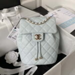 chanel as4058 backpack grained shiny calfskin gold tone metal light blue 001 luxibags.ru .jpg